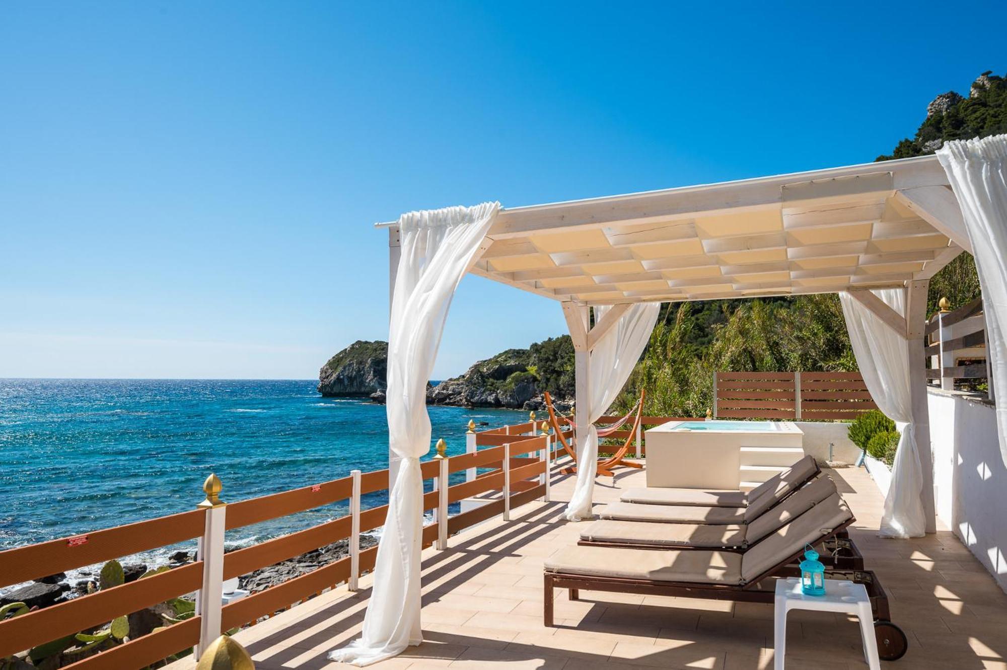 Villa Renata & Villa Filippos With Private Plunge Pool By Konnect Agios Gordios  Exteriér fotografie